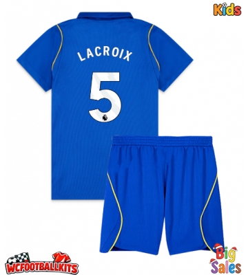 Chelsea Maxence Lacroix #5 Replica Home Stadium Kit for Kids 2026-27 Short Sleeve (+ pants)